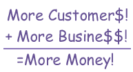 More customers, more business, more money