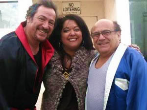 Eddie Mekka, Mia Compomizzi, Danny Devito